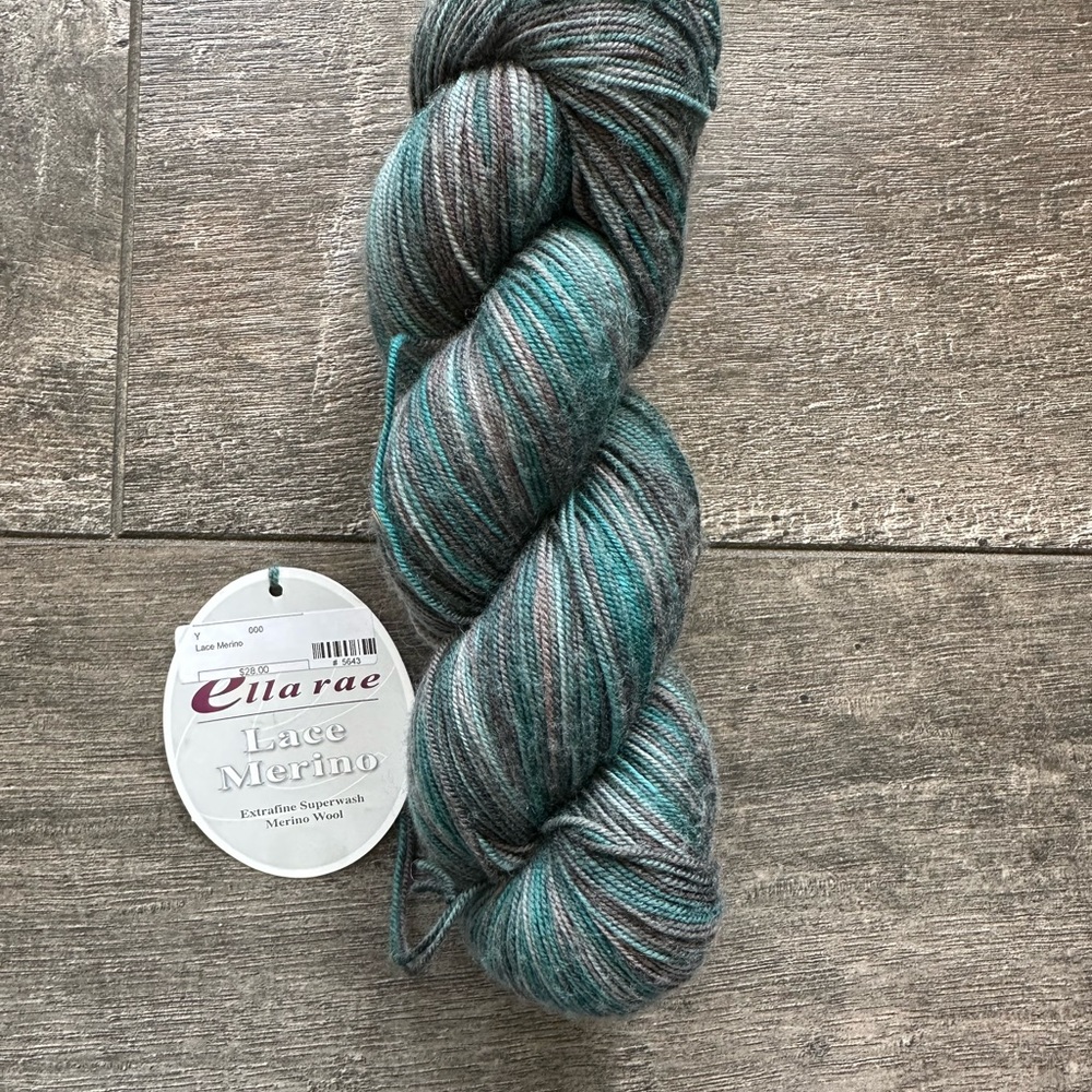 Ella Rae Lace Merino Yarn in color Ocean Depths